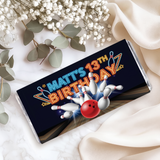 Bowling Party Birthday Personalised Chocolate Bars