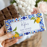 Amalfi Lemons Baby Shower Personalised Chocolate Bars