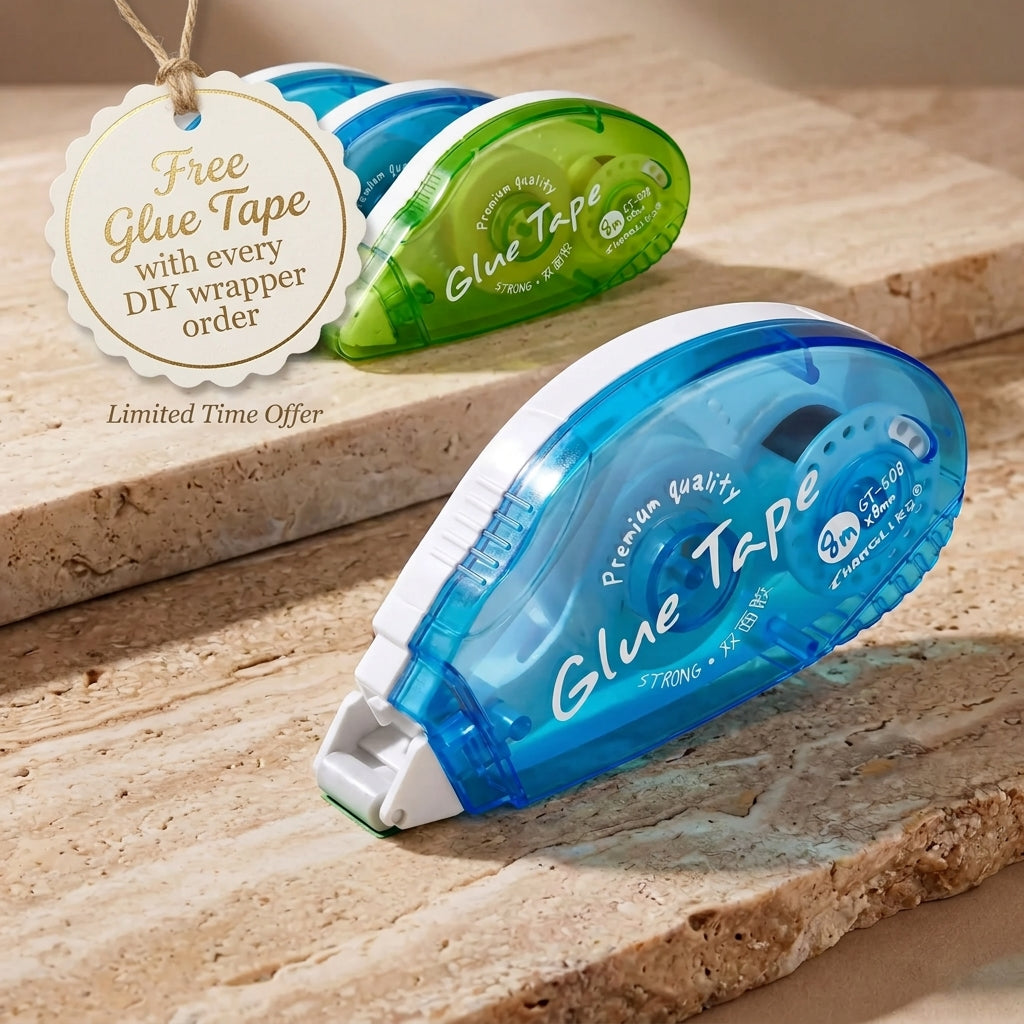 Free glue tape with every DIY wrapper order