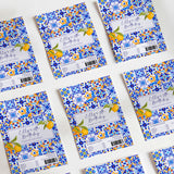 Amalfi Lemons 18th Birthday DIY Printed Chocolate Wrappers