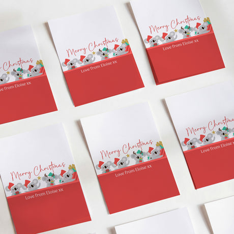 Christmas Koalas DIY Printed Chocolate Wrappers