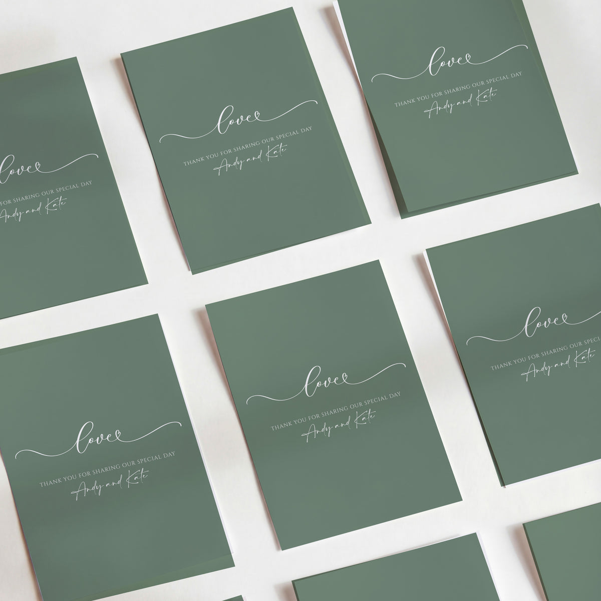 Sage Wedding Love DIY Printed Chocolate Wrappers