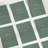 Sage Wedding Love DIY Printed Chocolate Wrappers