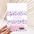 Pastel butterfly birthday chocolate wrappers, Matilda's 4th Birthday text and label