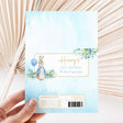 Blue Peter Rabbit first birthday DIY chocolate wrapper with 'Henry's' and bunny illustration