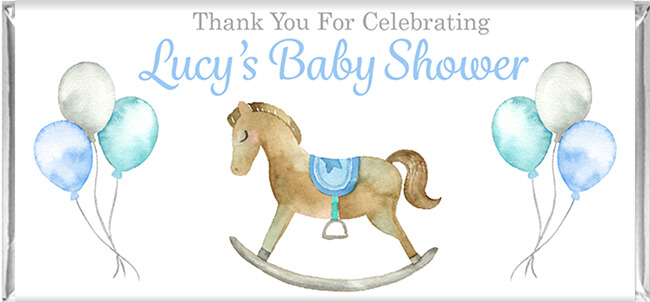 rocking horse chocolate,rocking horse baby shower,boy baby shower,baby shower favours,rocking horse favours