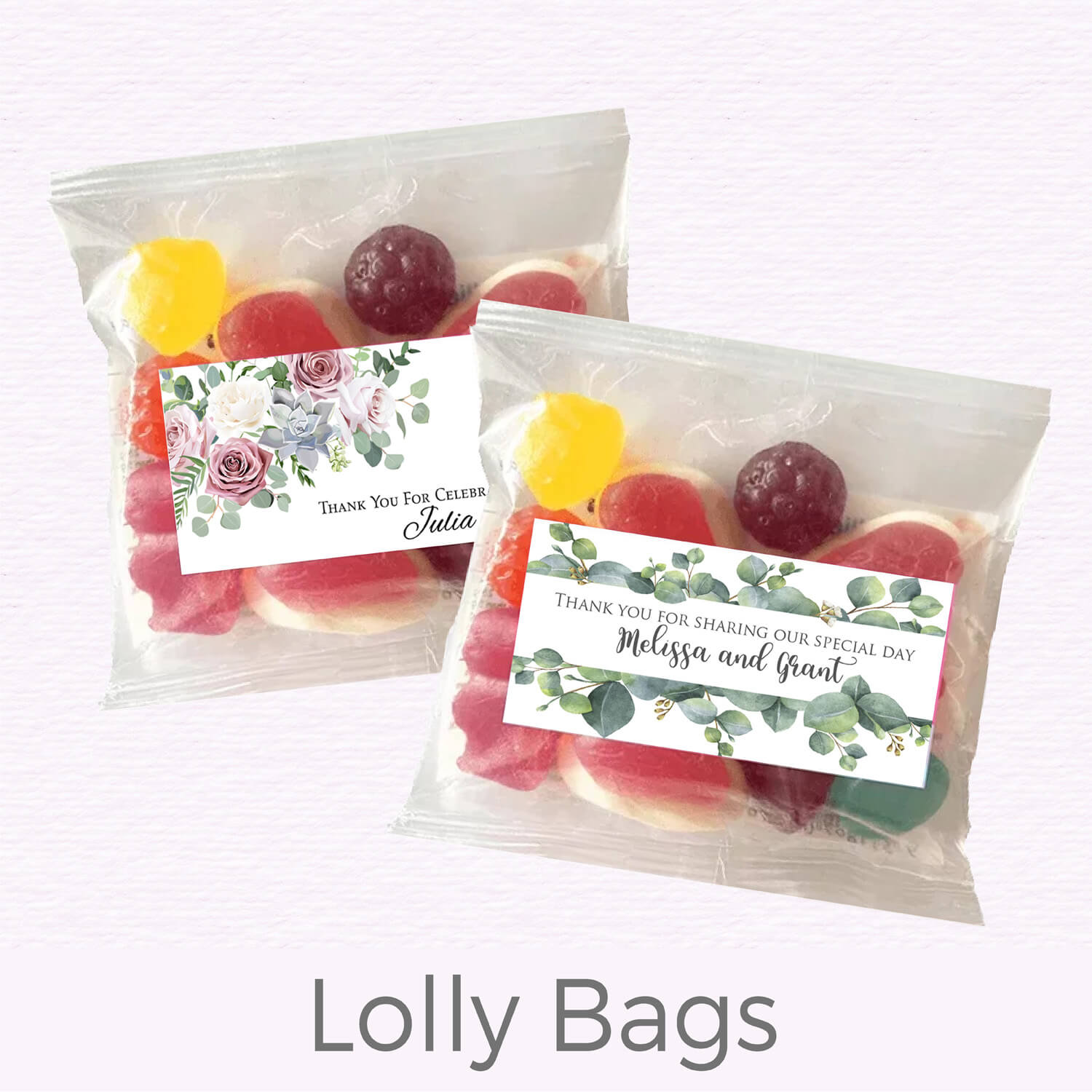 Engagement Lolly Bags