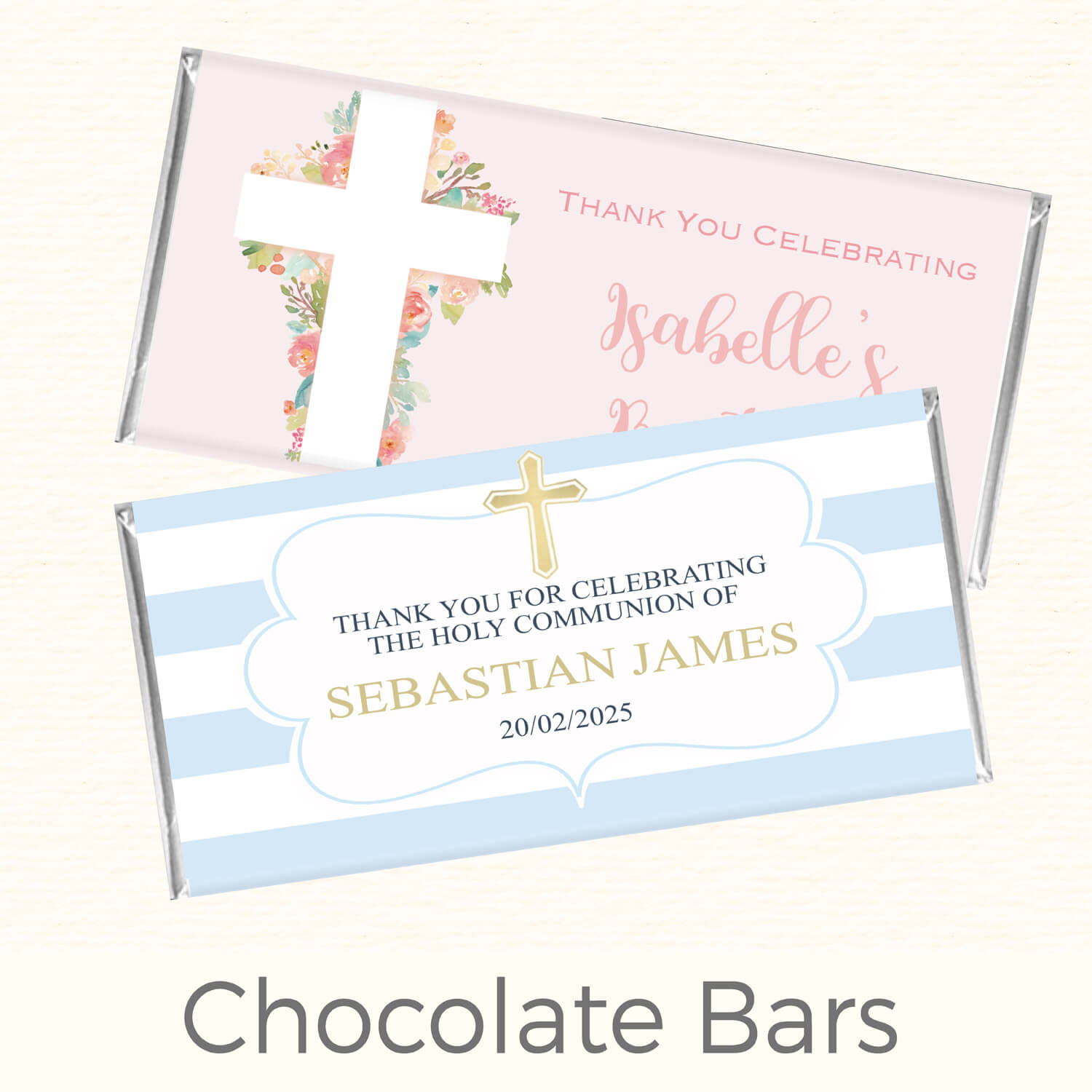 First Holy Communion Chocolate Bars
