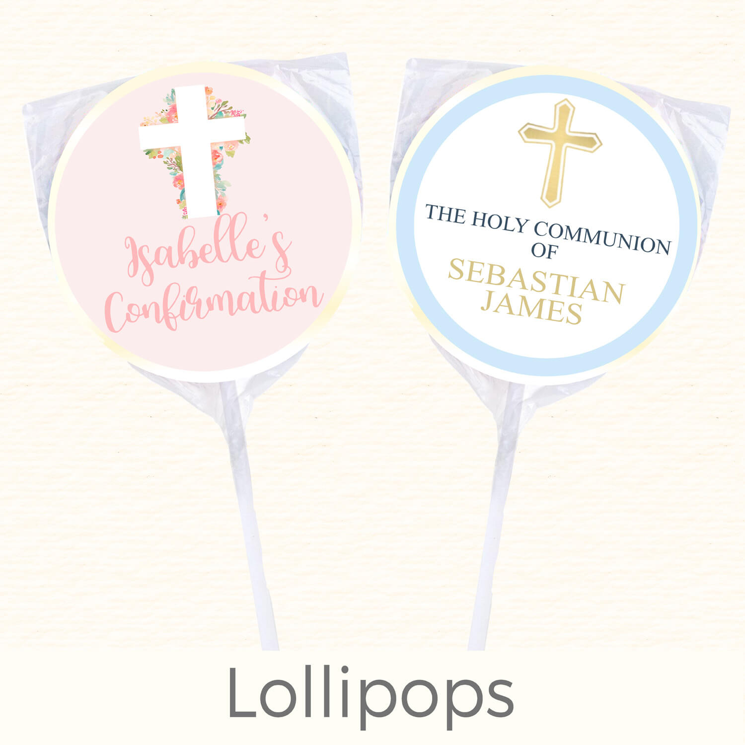 First Holy Communion Lollipops