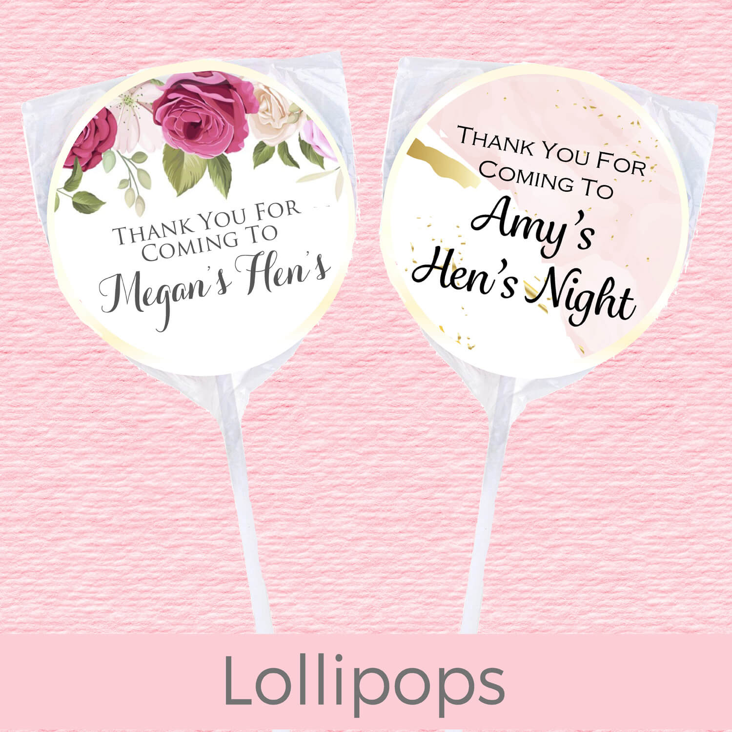 Hens Night Lollipops