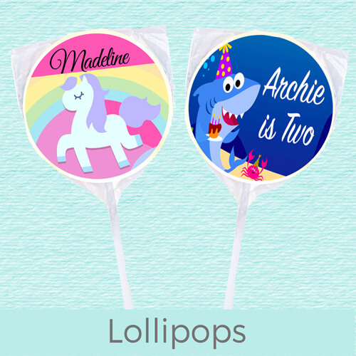 Kids Birthday Lollipops
