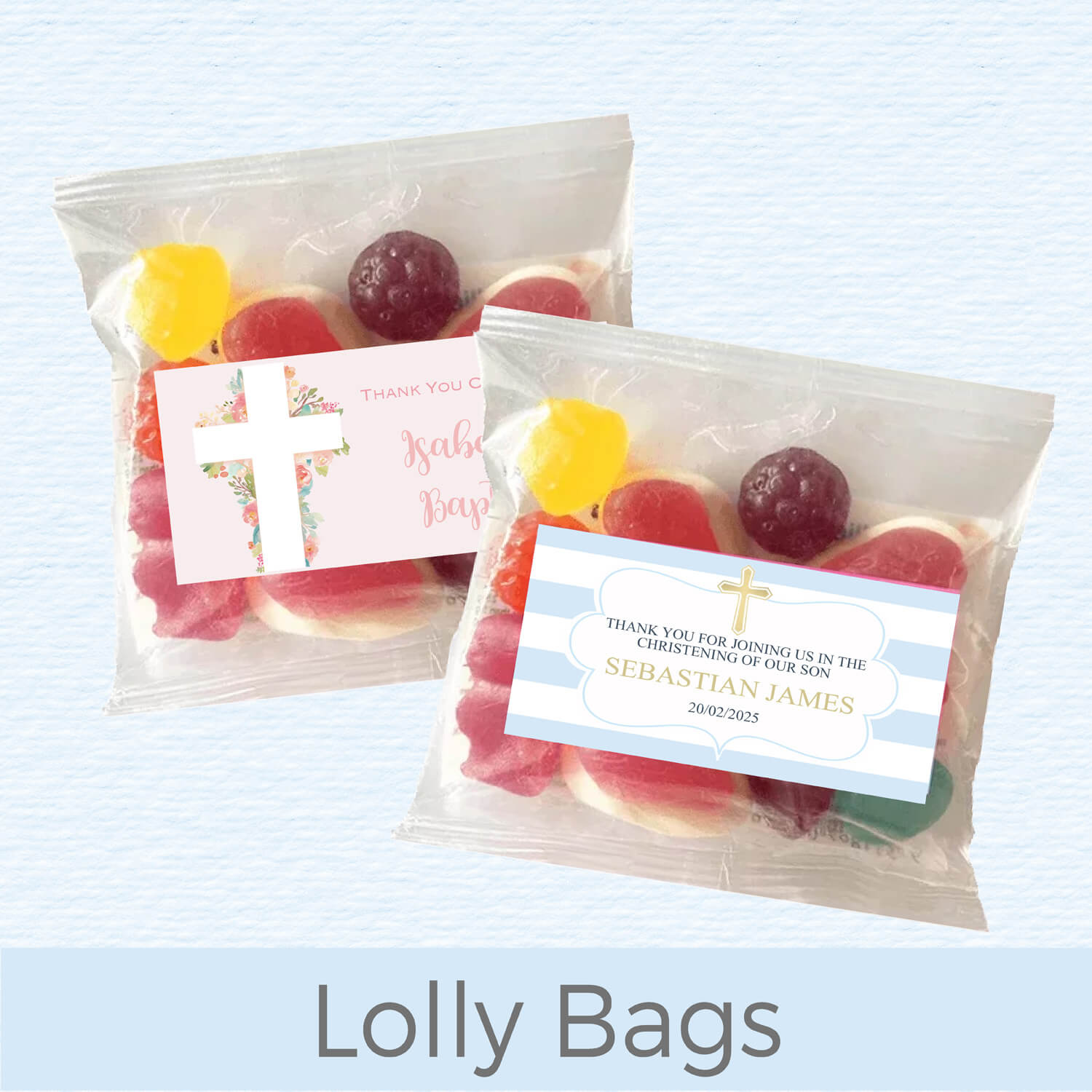 Christening & Baptism Lolly Bags