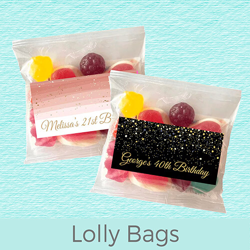 Adult Birthday Lolly Bags