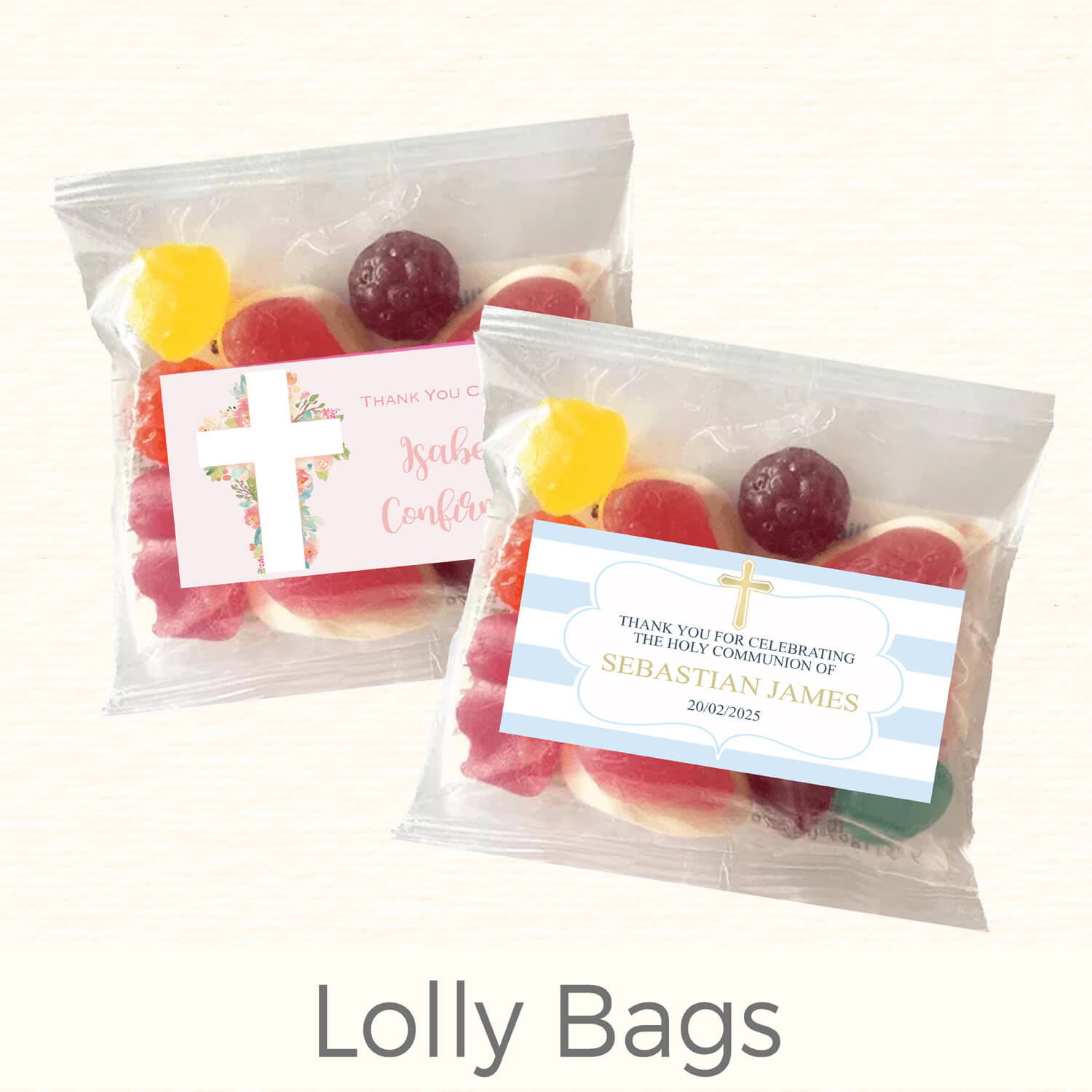 First Holy Communion Lolly Bags