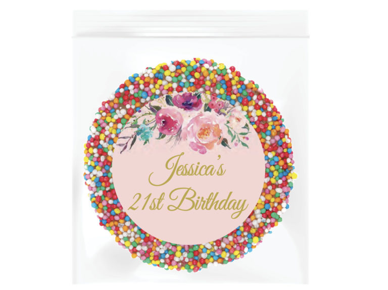 Floral Blooms Personalised Giant Chocolate Speckles