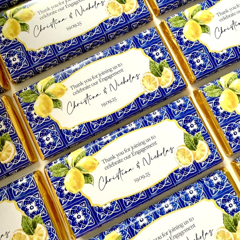 Amalfi Lemons Personalised Chocolate Bars