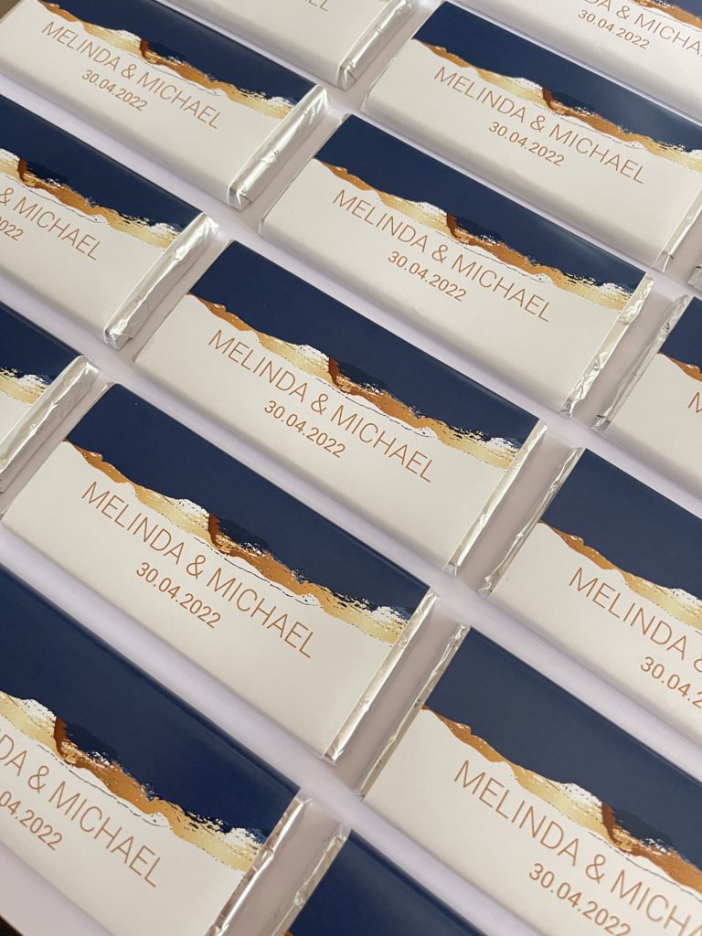 personalised chocolates,favours,personalised floral favours,abstract party,abstract party decor,navy and gold theme,navy and gold themed party,blue and gold theme wedding,blue and gold theme party,navy and gold theme favours,navy and gold theme chocolates