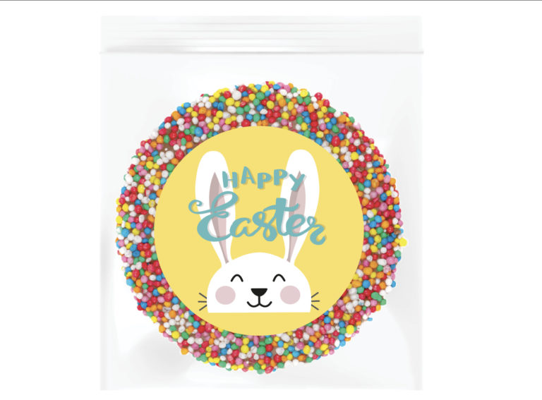 Yellow Bunny Personalised Easter Giant Freckle