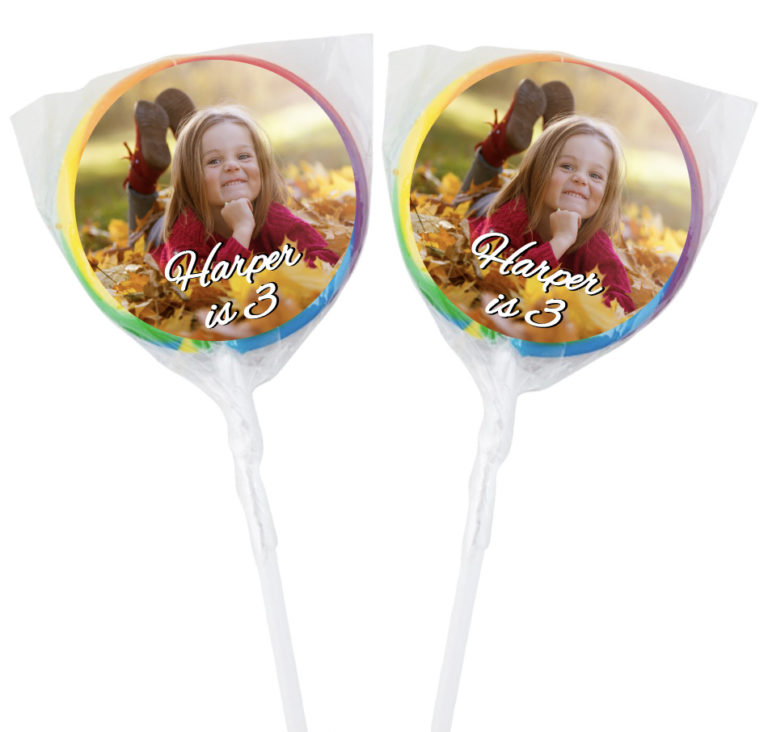 Upload Your Own Photo Custom Kids Party Custom Lollipops