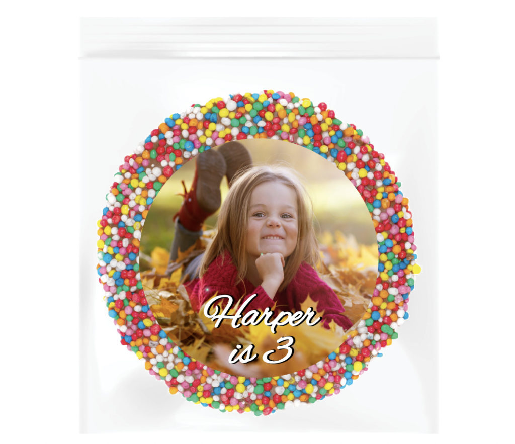 upload your own photo custom kids party giant freckle