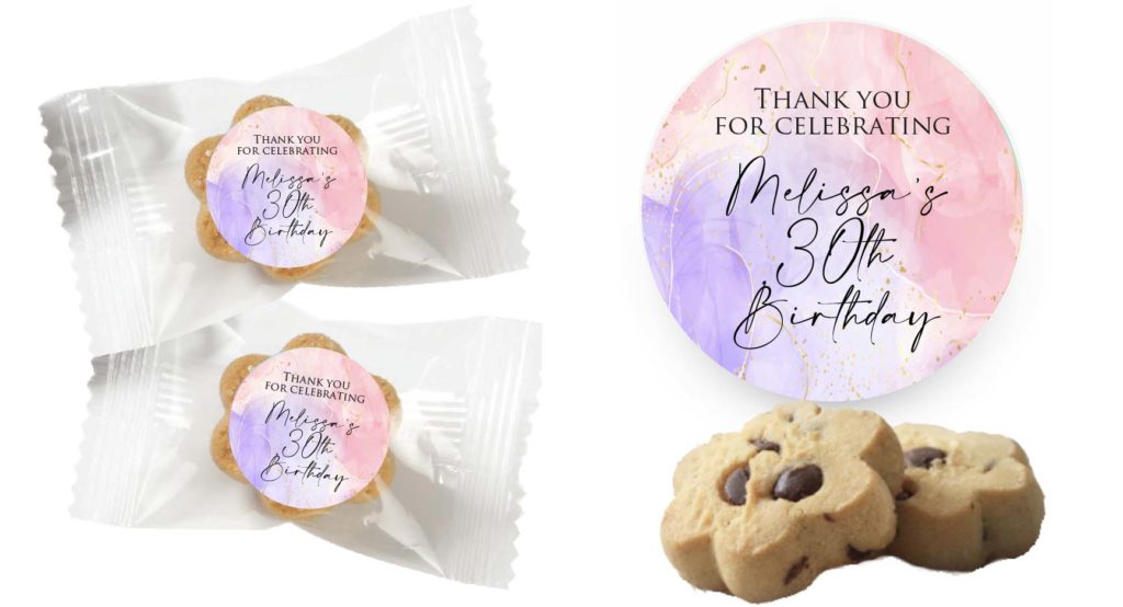 pink purple marble cookies