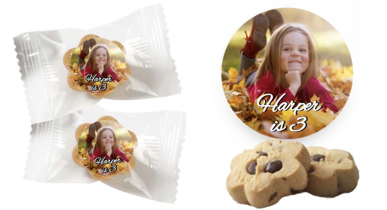 Upload Your Own Photo Kids Party Mini Cookies