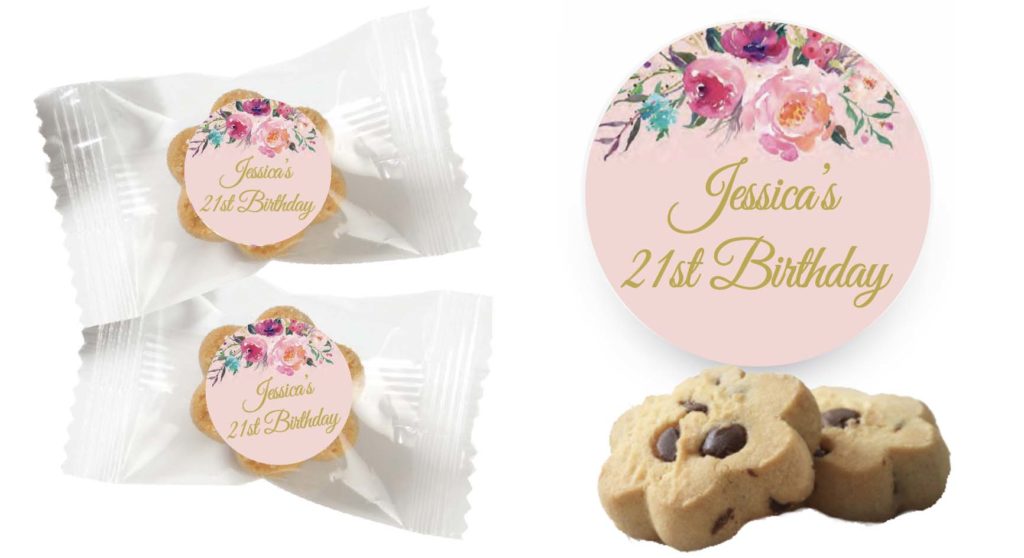 floral blooms mini cookies