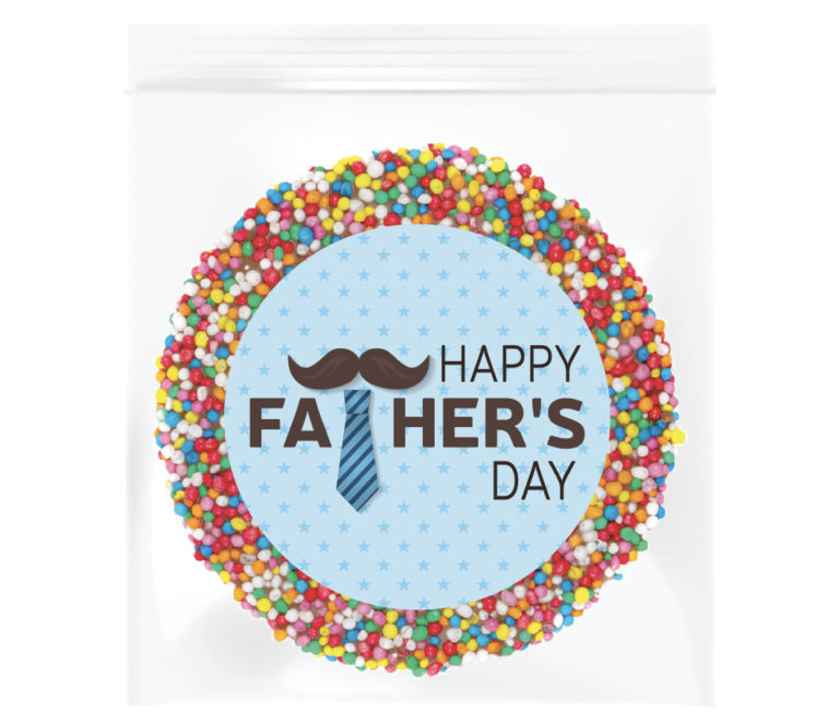 Tie & Moustache Fathers Day Personalised Giant Freckle