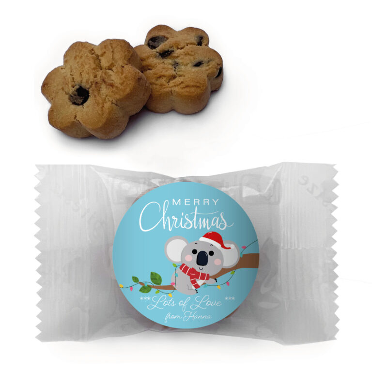 Christmas Koala Cutie Personalised Mini Cookies