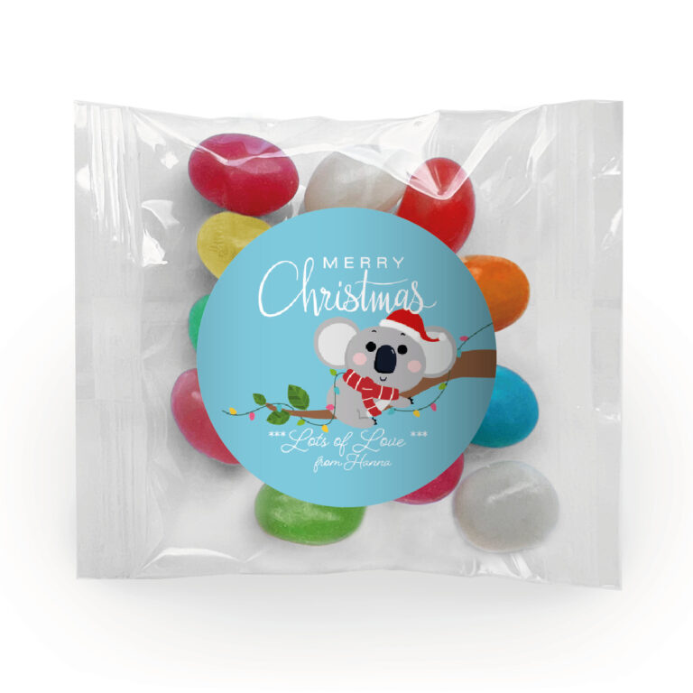 Christmas Koala Cutie Mini Jelly Bean Bags