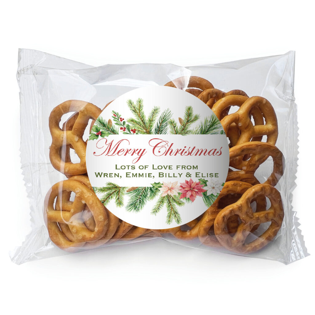 pretzels watercolour christmas