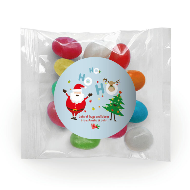 Christmas Fun Personalised Mini Jelly Bean Bags