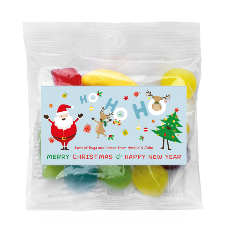 Christmas Fun Personalised Lolly Bags