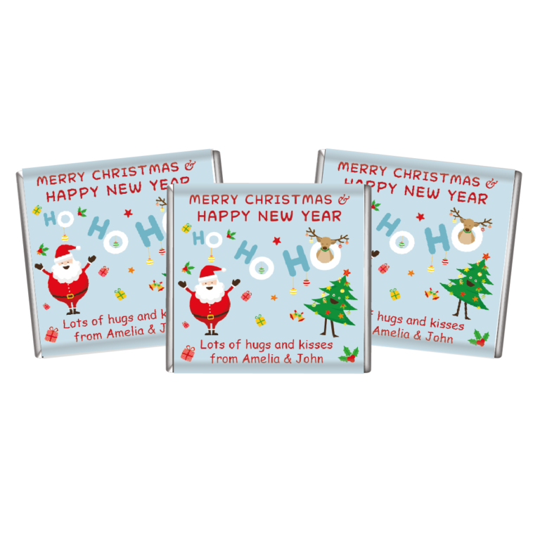 Christmas Fun Petite Personalised Chocolates