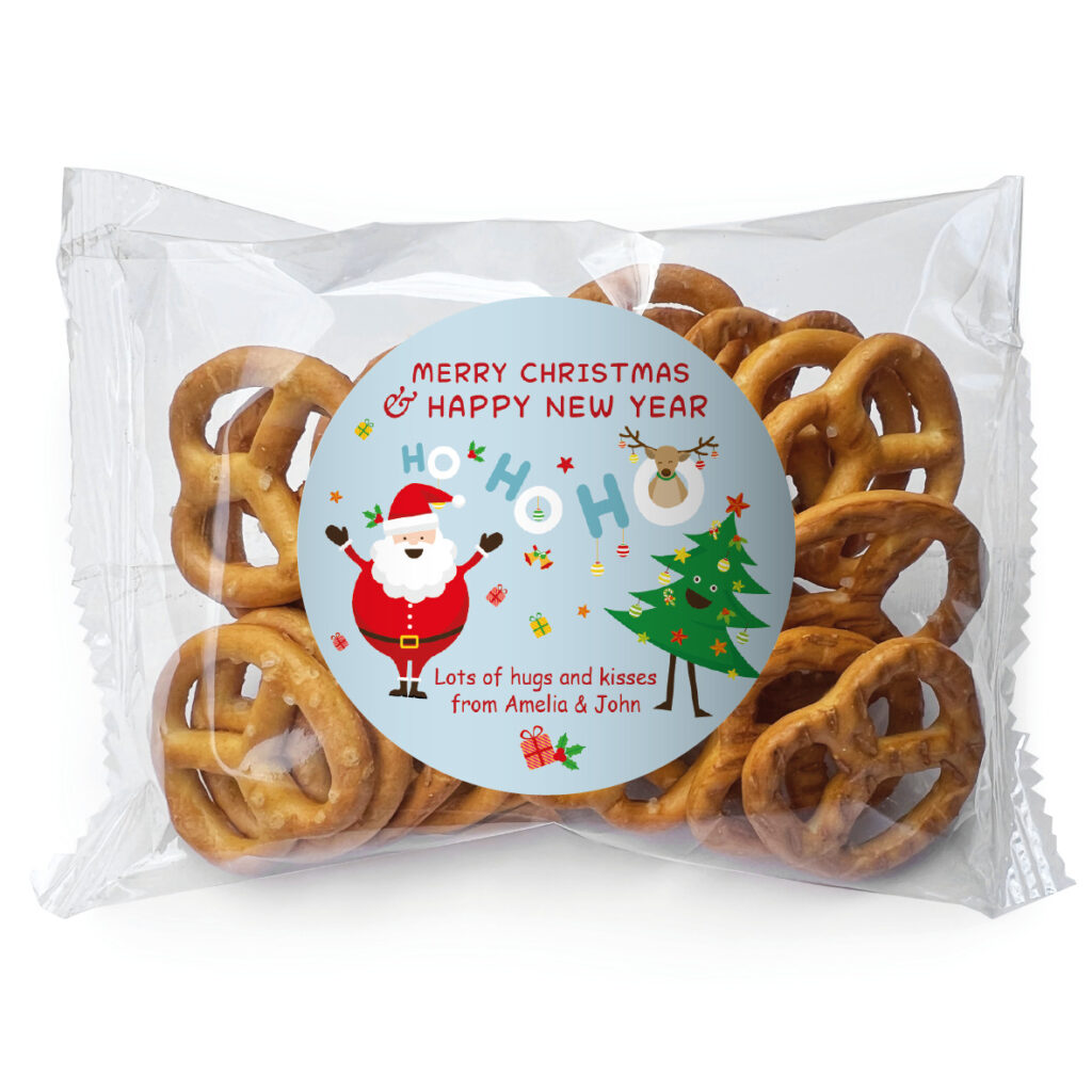 christmas fun favour santa decor pretzel