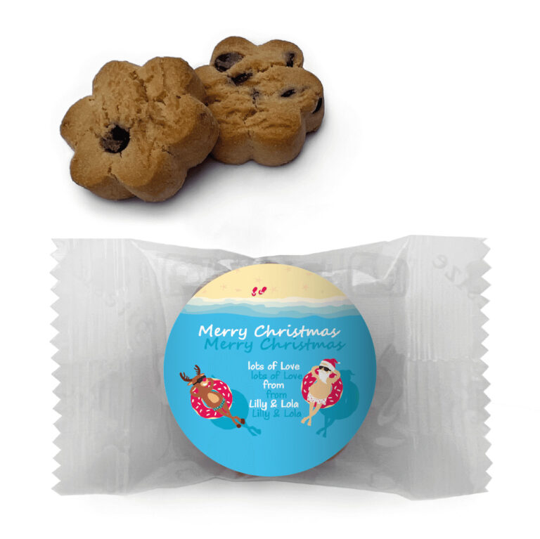 Summer Santa Personalised Mini Cookies