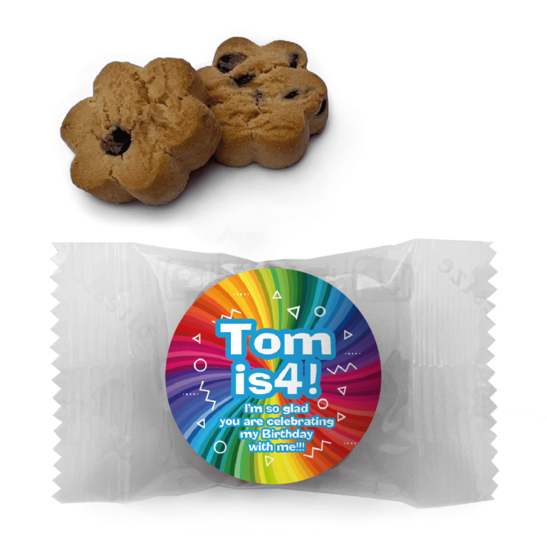Rainbow Rays Personalised Mini Cookies