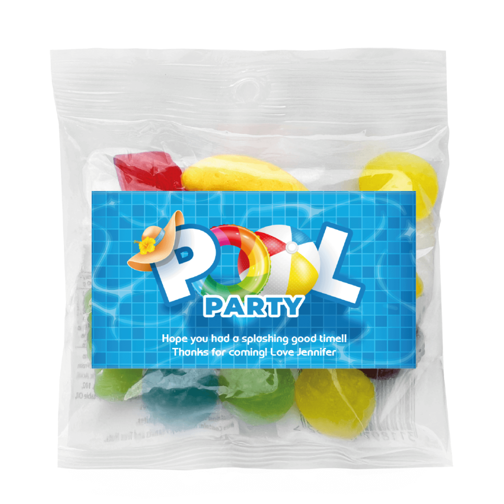 favour perfect favor pool party lolly bags