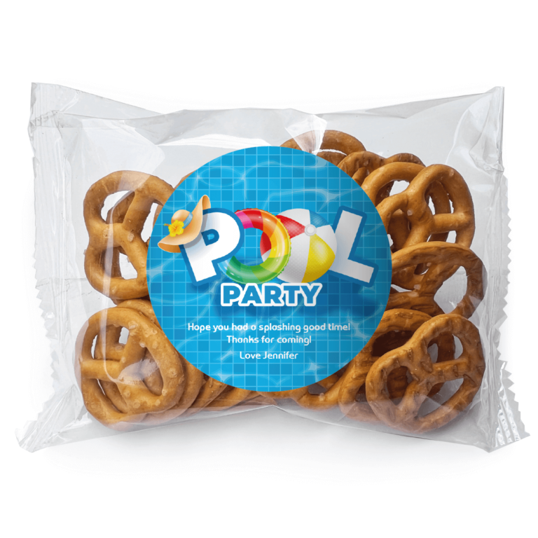 Pool Party Personalised Pretzel Bags