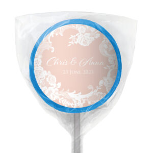 favour perfect favor wedding rose lace lollipop blue