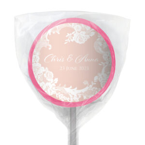 favour perfect favor wedding rose lace lollipop pink