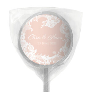 favour perfect favor wedding rose lace lollipop white