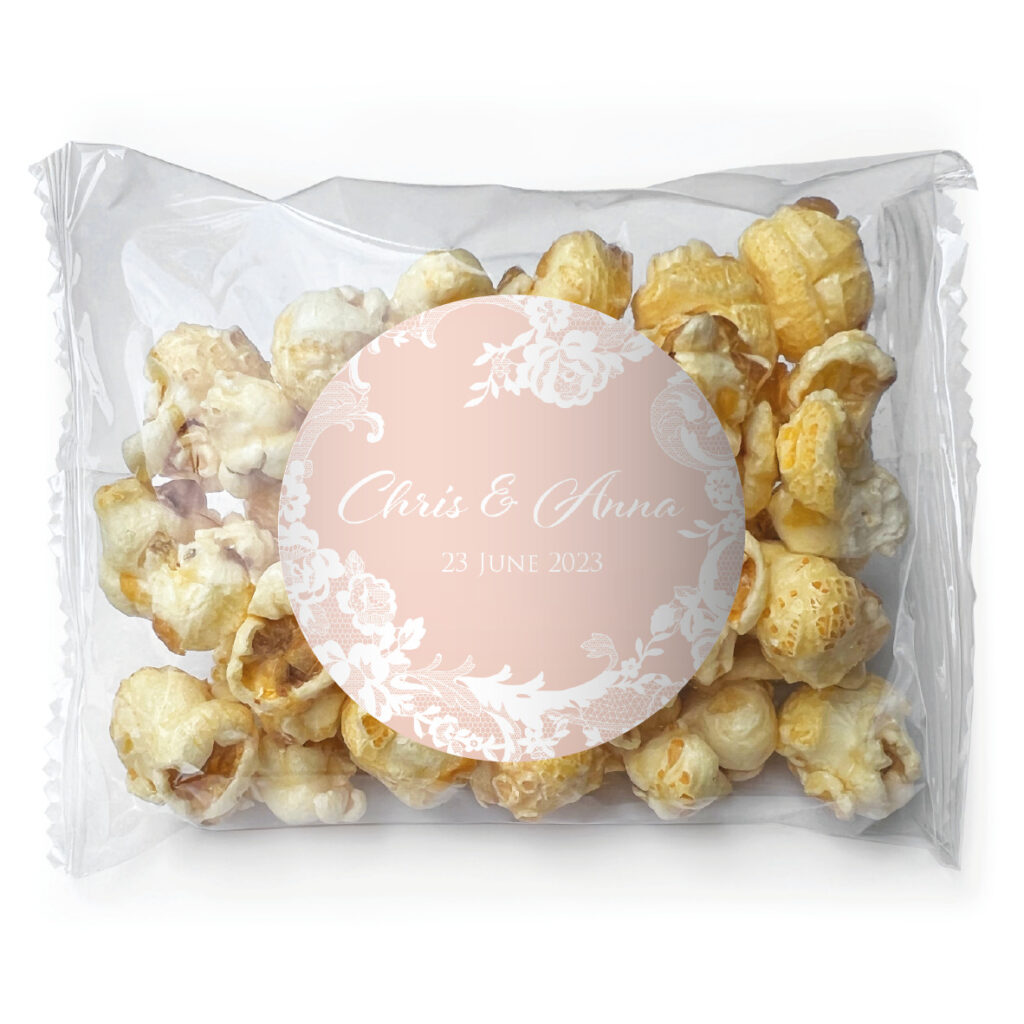 favour perfect favor wedding rose lace popcorn
