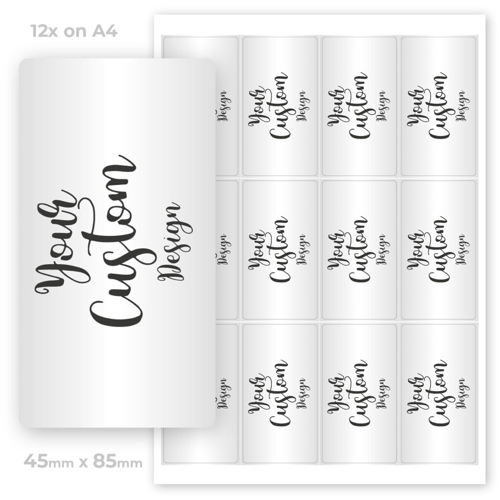 lables custom lables print only 45x85mm