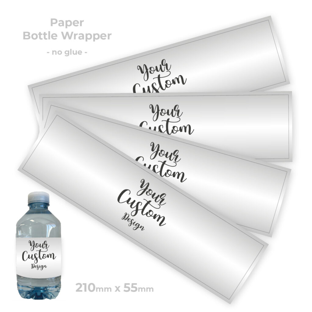 favour perfect water bottle lables - custom lables print only - water bottle wrapper