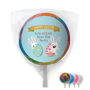 cute easter bunny personalised lollipops