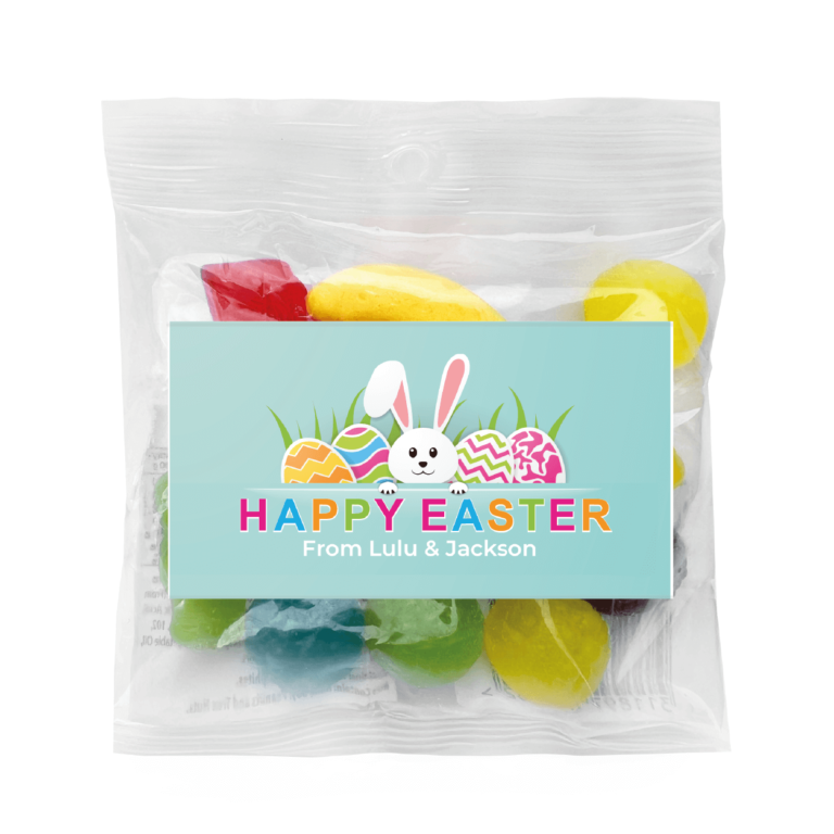 Cute Easter Bunny Custom Lolly Bags
