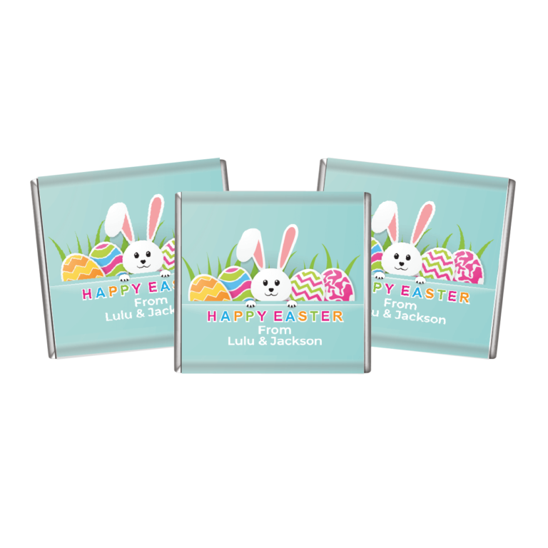 Cute Easter Bunny Personalised Petite Chocolates