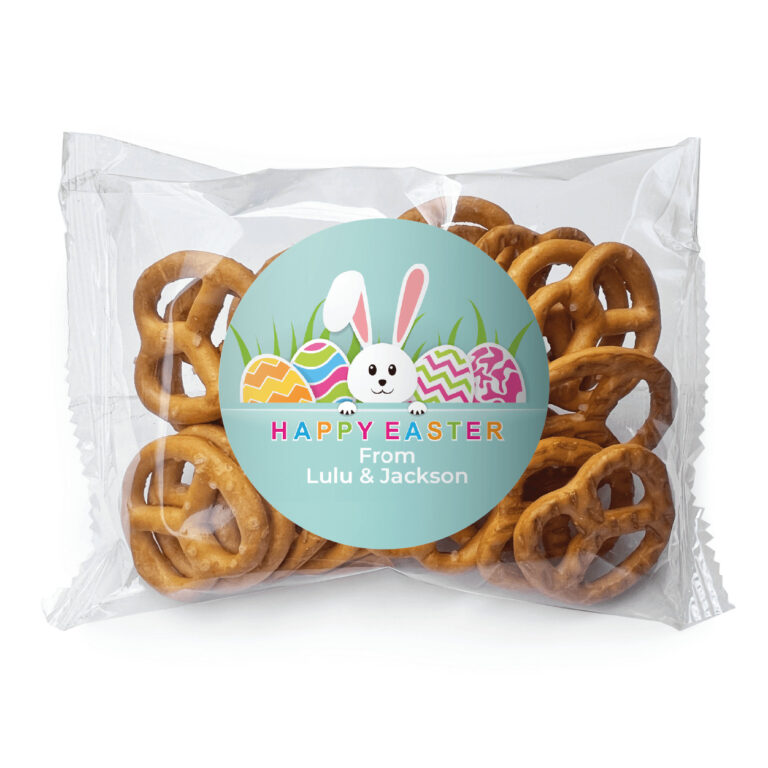 Cute Easter Bunny Custom Pretzel Bags