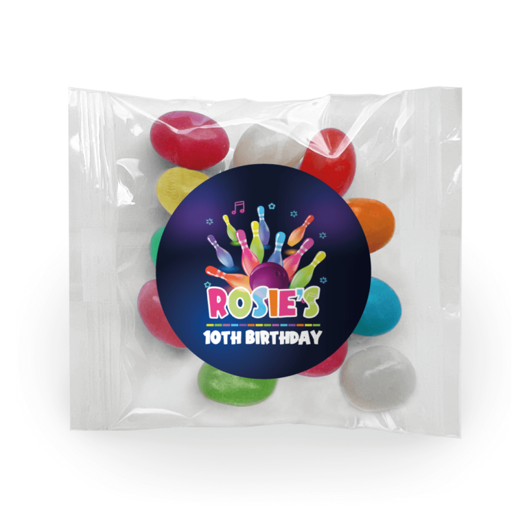 Ten Pin Bowling Party Custom Mini Jelly Bean Bags
